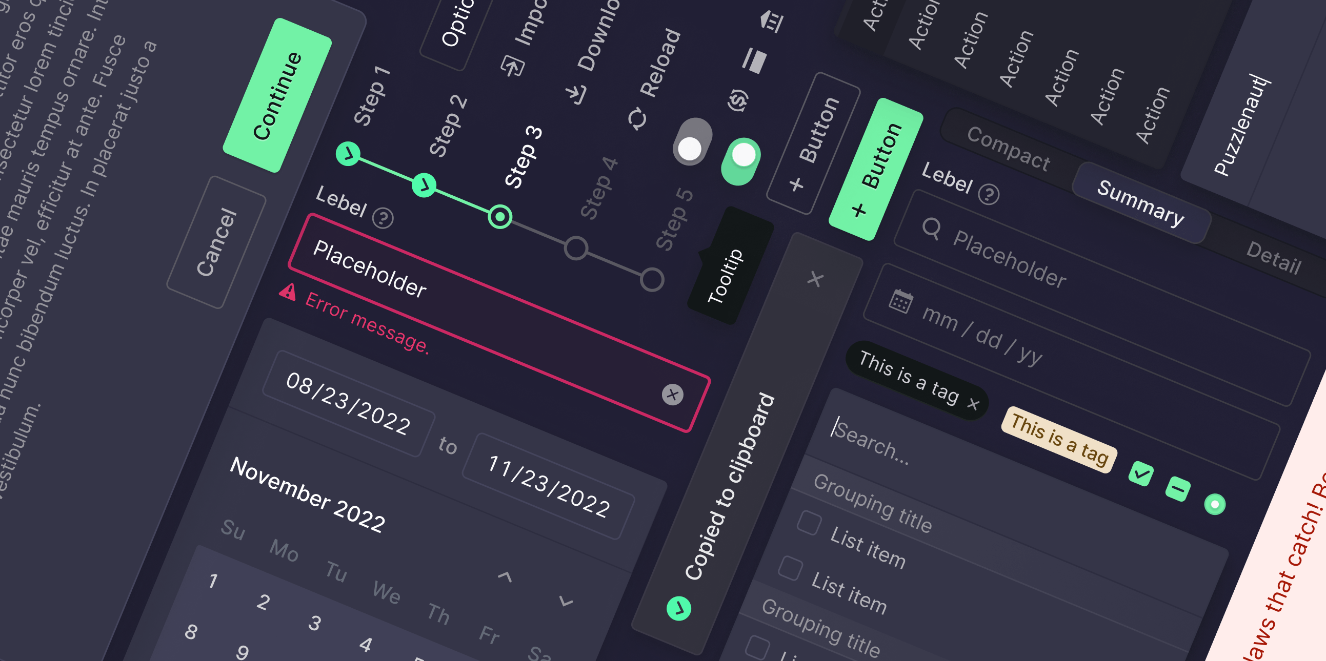 Puzzle design system